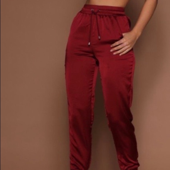 Meshki Agatha Satin Joggers BRAND NEW WITH TAGS - Picture 4 of 5